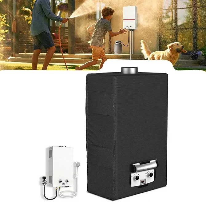 Camping Water Heater Cover Tankless Protector All Weather Protection Cover Water Heater Cover Foldable Storage