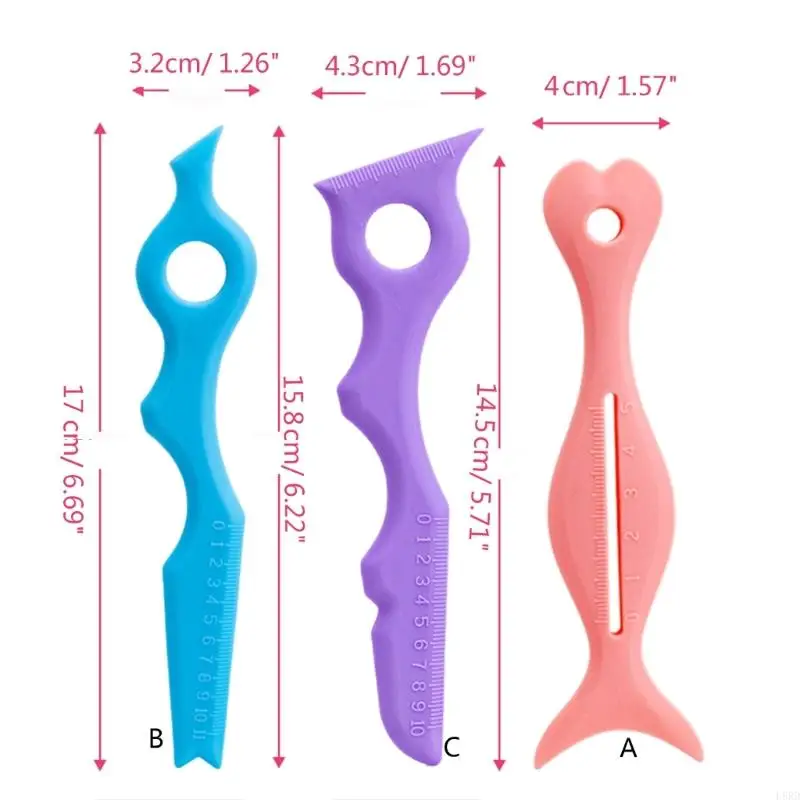 L8RD Silicone Aid Matita per sopracciglia Stencil Suggerimenti per le Fodera per labbra per donne Ragazze labbra