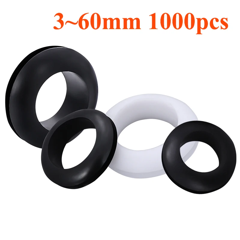 

Rubber Grommet O Ring Seal Ring Oil Sealing Washer for Protect Wire Cable Hole Shim Resistant High Temperature Plumbing Gasket