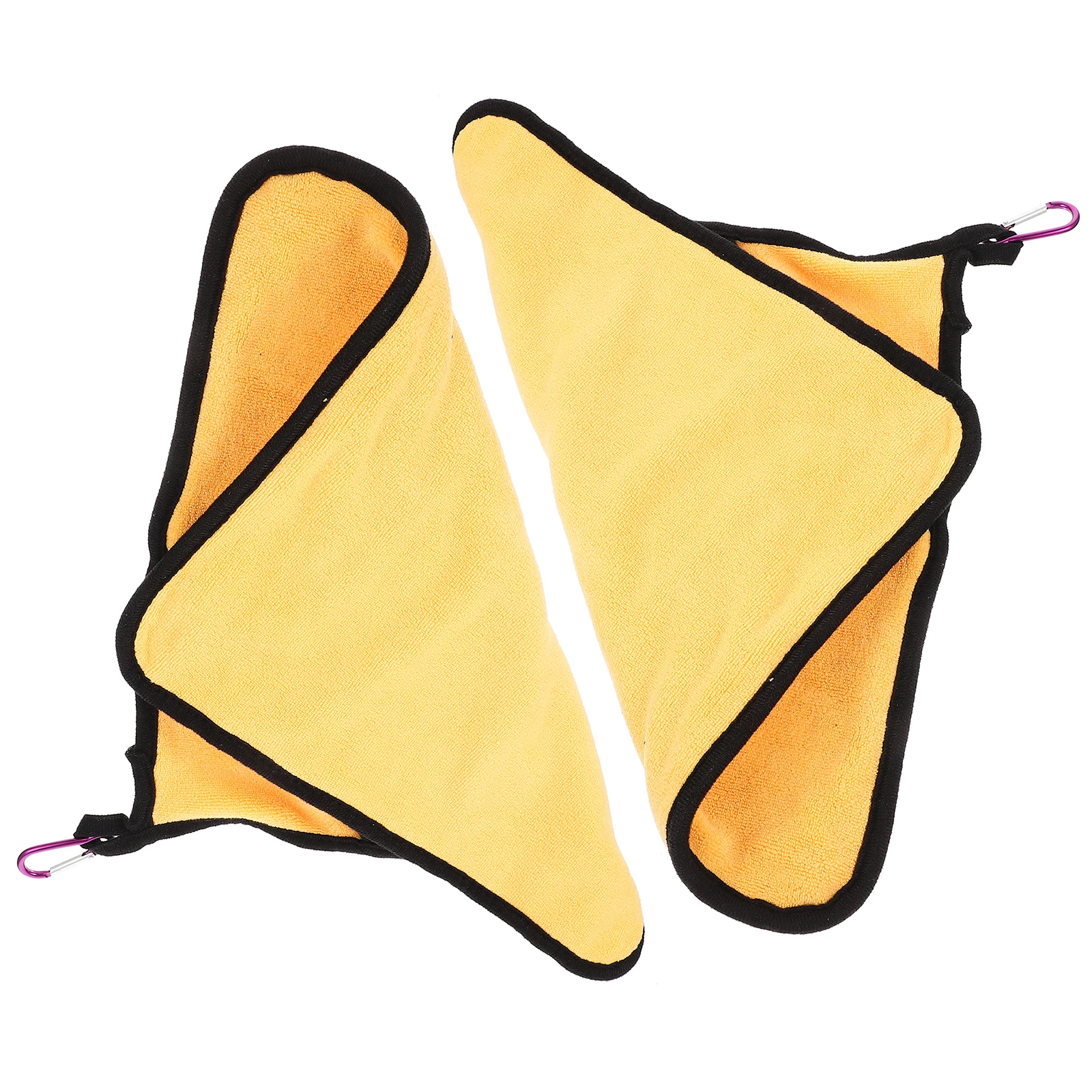 

2 Pcs Fish Catching Accessory Fishing Towel Towels Wear-resistant Yellow Polyester