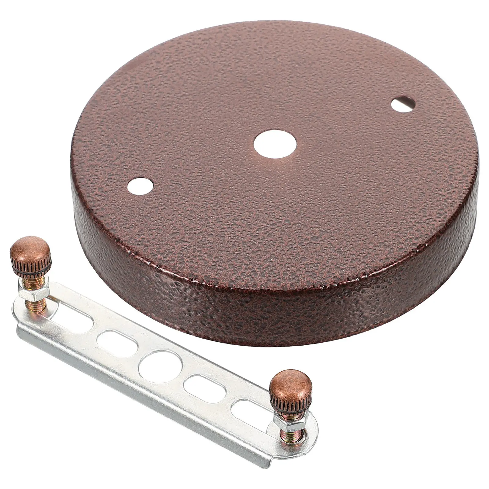 Sturdy Iron Ceiling Light Canopy Plate Lamp Mounting Bracket for DIY Pendant Lights Vintage Decorative Cover for Corridors