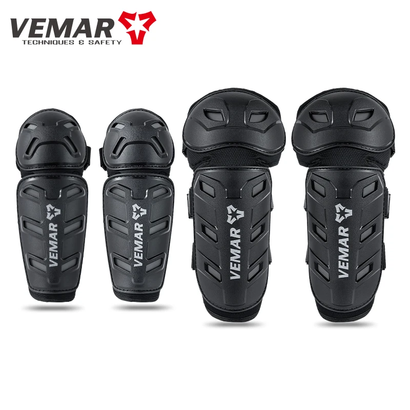 VEMAR Adult Breathable Lightweight Knee Elbow Pads Motorcycle Protective Gear for Motorbike Off-Road Cycling 4Pcs/Set