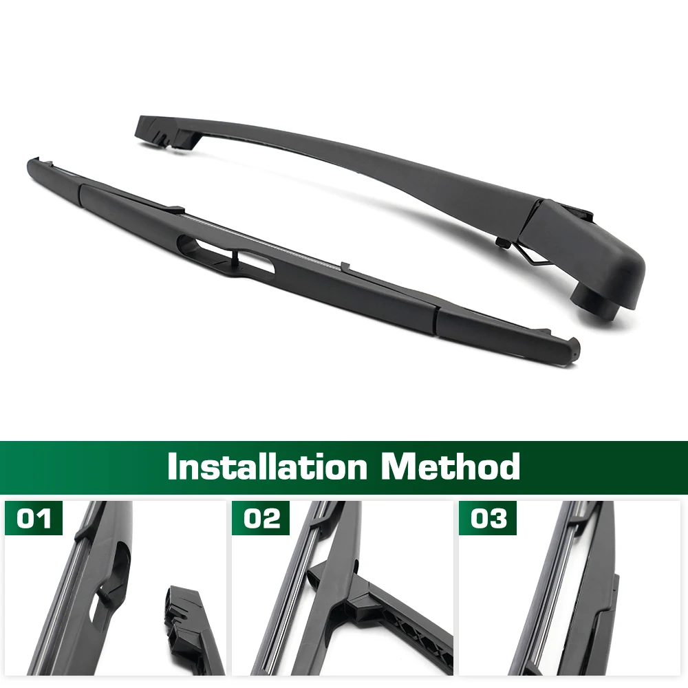 Wiper Rear Wiper Blade & Arm Set Kit For Volvo XC90 MK1 2009 - 2014 Windshield Windscreen Window Brush