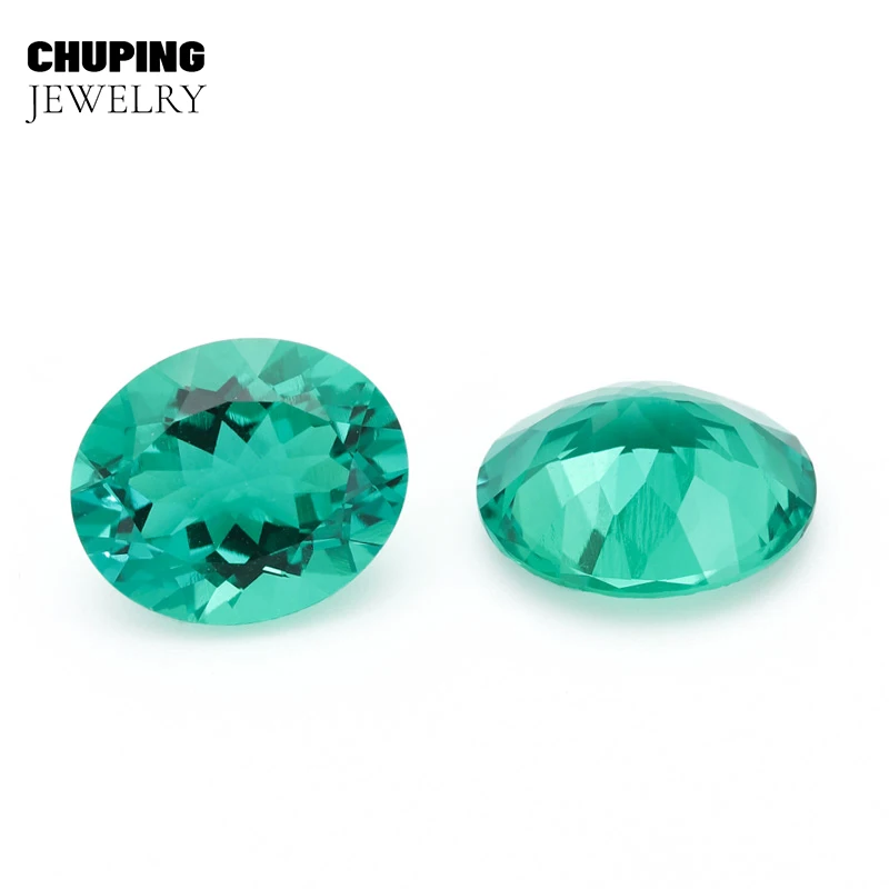 

ChuPing Lab Grown Colombia Oval Shape Hydrothermal For Making Selectable AGL Certificate Loose Colombia Emerald Gemstones