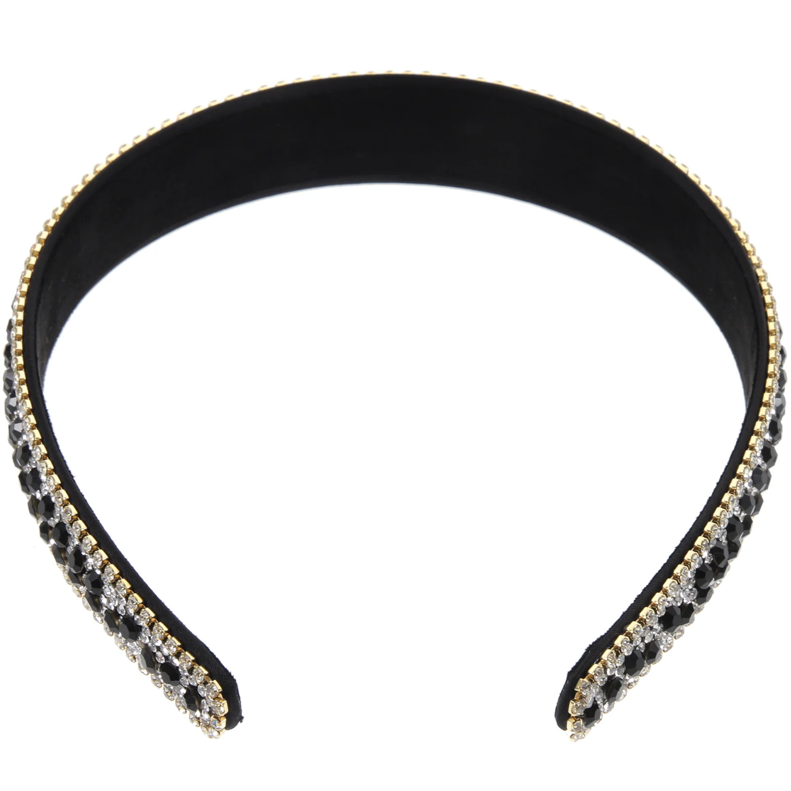 

Non slip Rhinestone Headband Women Crystal Bridal Accessories Shiny Hairbands Sparkly Hairstyles Daily Occasions