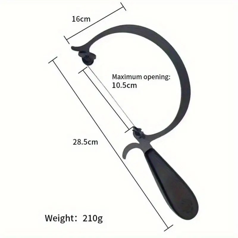 Jeweler Saw Frame Curved Coping Saw Frame with Black Handle for Woodworking Handicraft Tools Jewelry Tools
