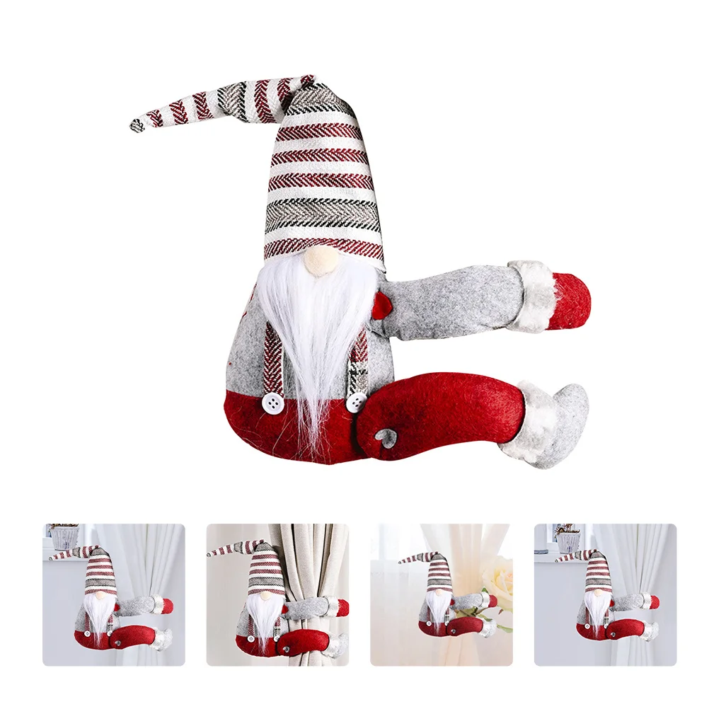 

1pc Long Bearded Curtain Buckle Lovely Cartoon Buckle For Christmas Decorative Curtain Tie Band Old Man Clause Buckles