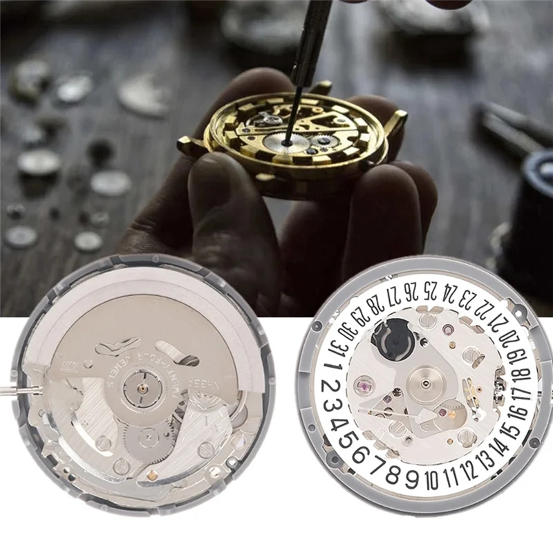 

AB47-NH35/NH35A Watch Movement 6 O'clock Calendar Mechanical Watch Movement Replacement For Men