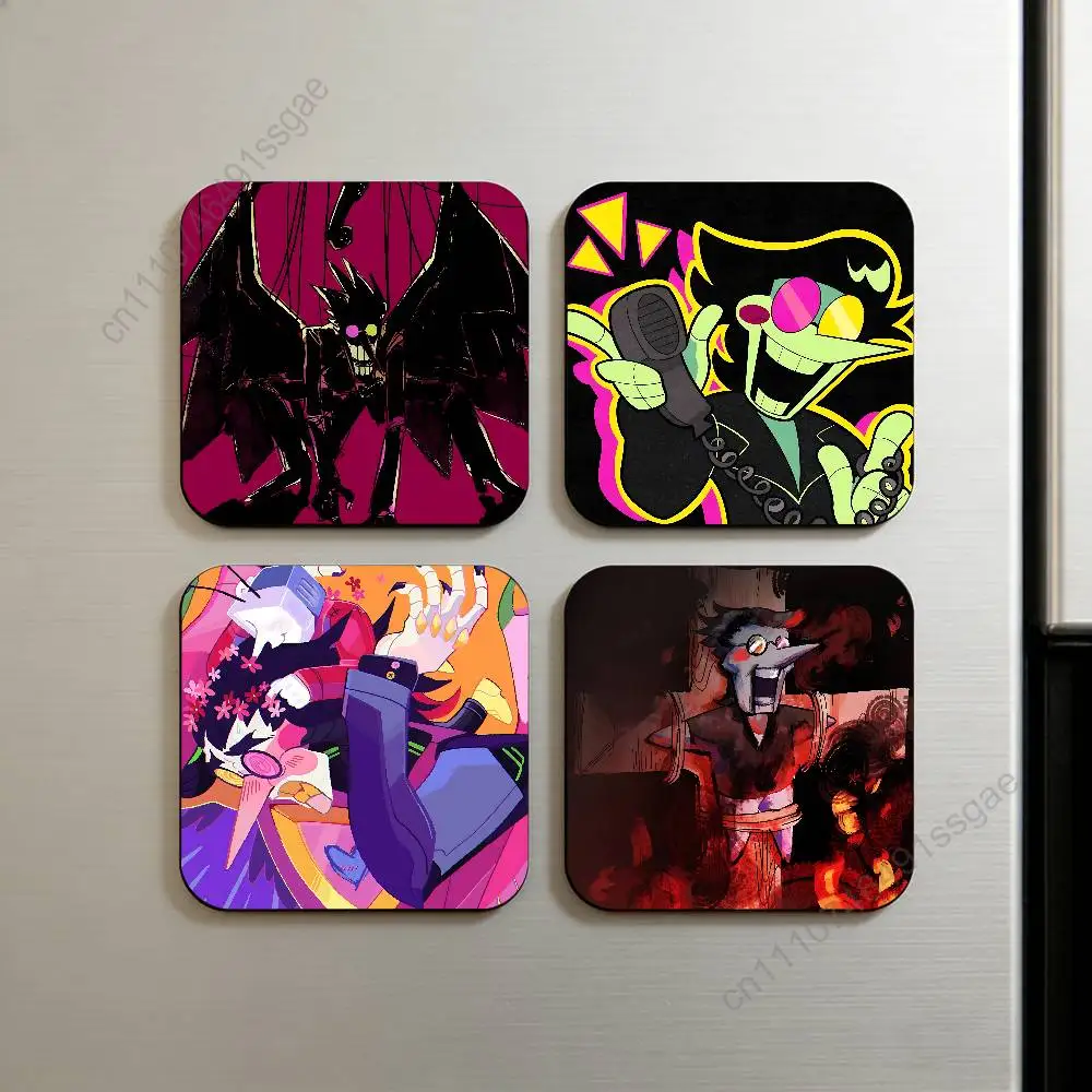 

Game D-Deltarune Spamton Square Decorative Fridge Magnets for Home Kitchen Office Whiteboard & Locker