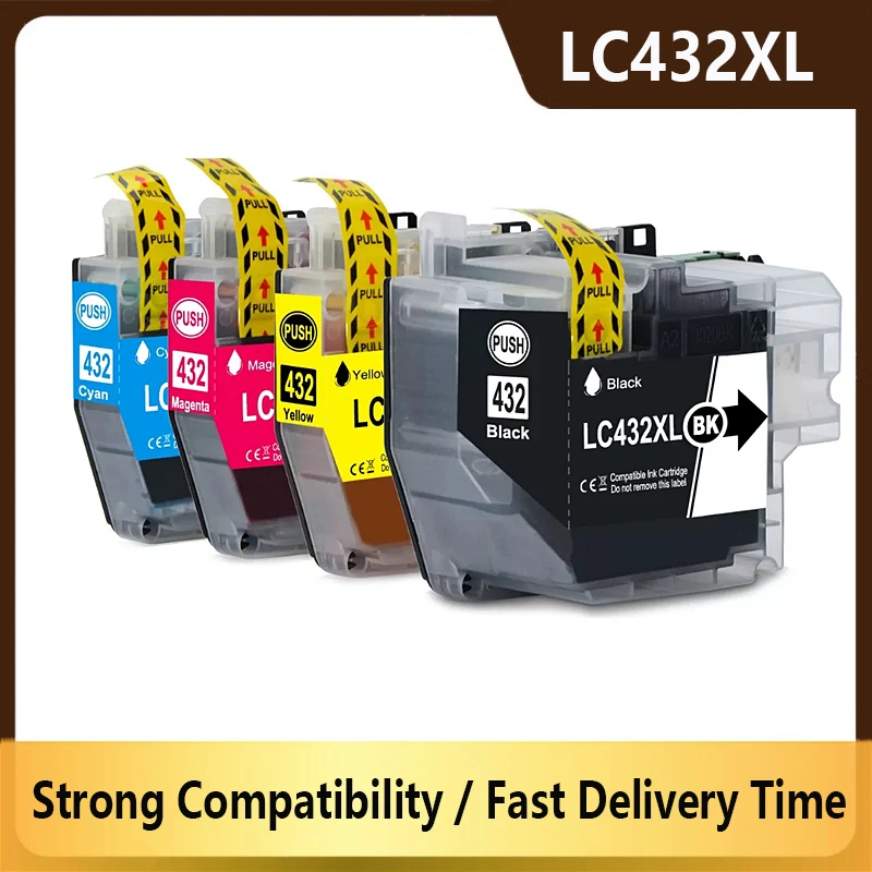High Capacity LC432XL 432XL LC432 Ink Cartridge Compatible For Brother MFC-J5340DW MFC-J5740DW J6740DW J6940DW J6540DW Printer