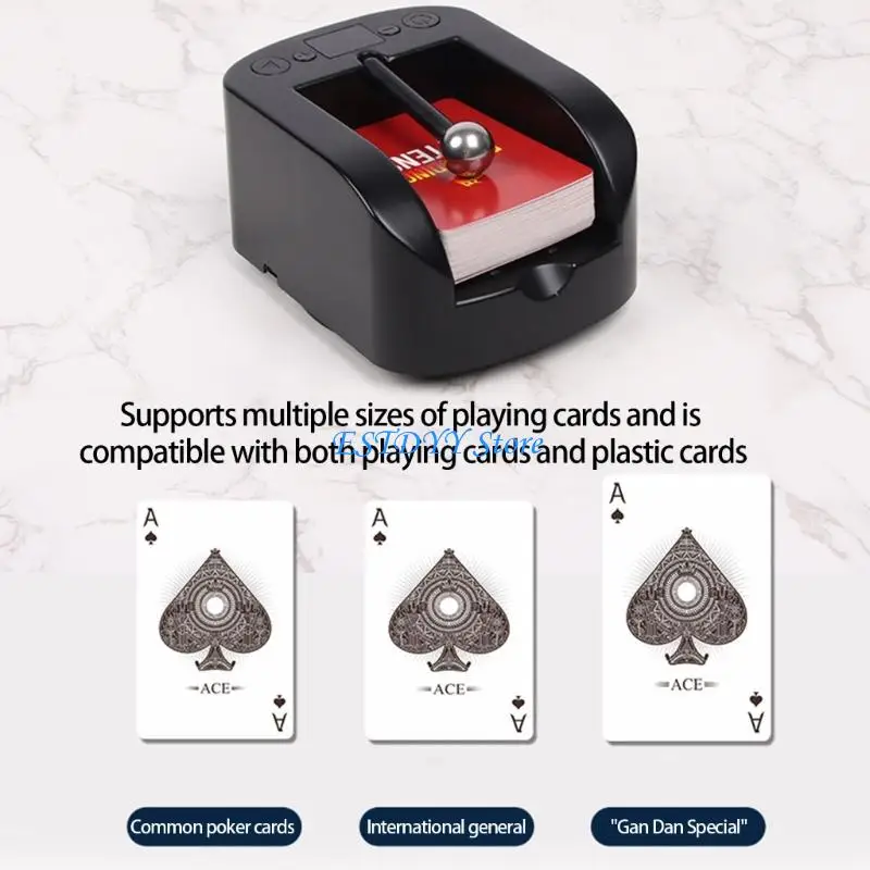 G6DE Semi Automatic Card Dispenser with 360 Rotating Base Rechargeable Card Dispenser Accessories Enduring