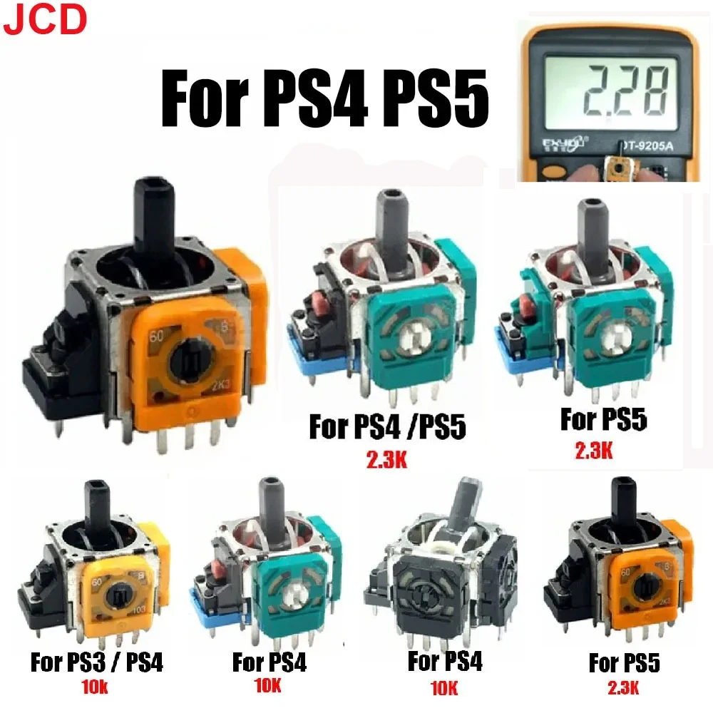 

JCD 1pcs For PS3 PS4 PS5 Controller 3Pin RockerAxis Resistors Potentiometer 3D Analog Stick Joystick Sensor Module Replacement