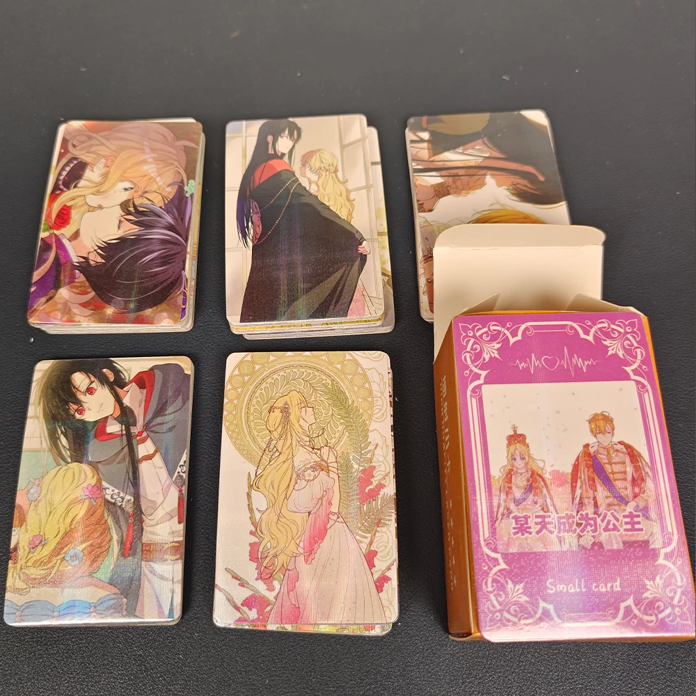 100 Pc/set The Princess Who Turned into a Frog Manga Laser Lomo Card Album Comic Characters Photocard Fans Collection Cards