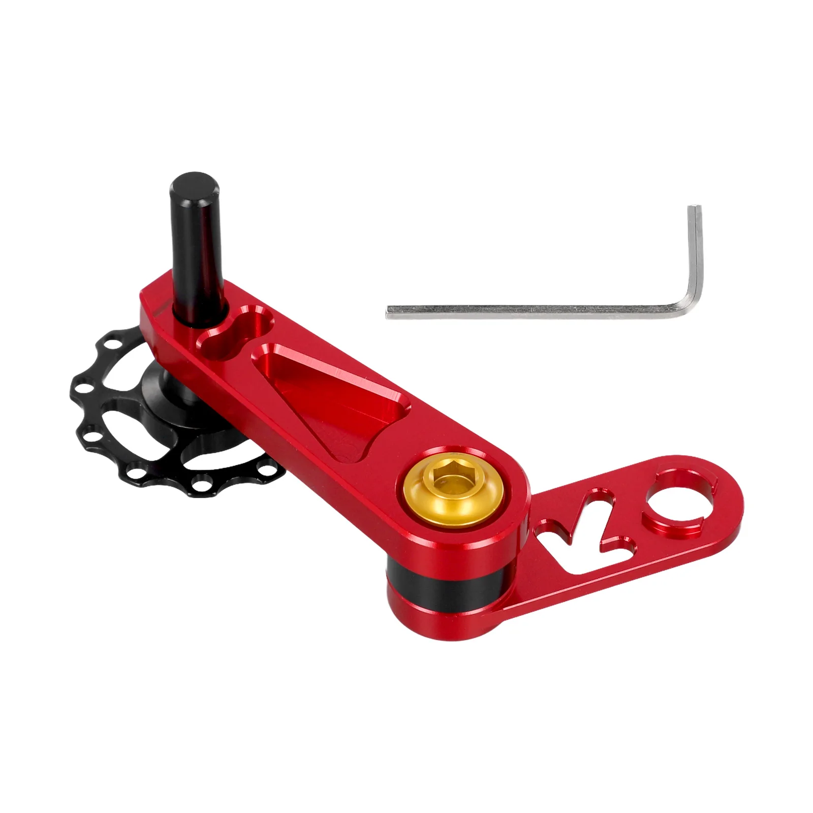 

Adjustable Chain Tensioner for Single Speed Bikes Offering Reliable Chain Control and Resistance to Slippage on Variable Terrain
