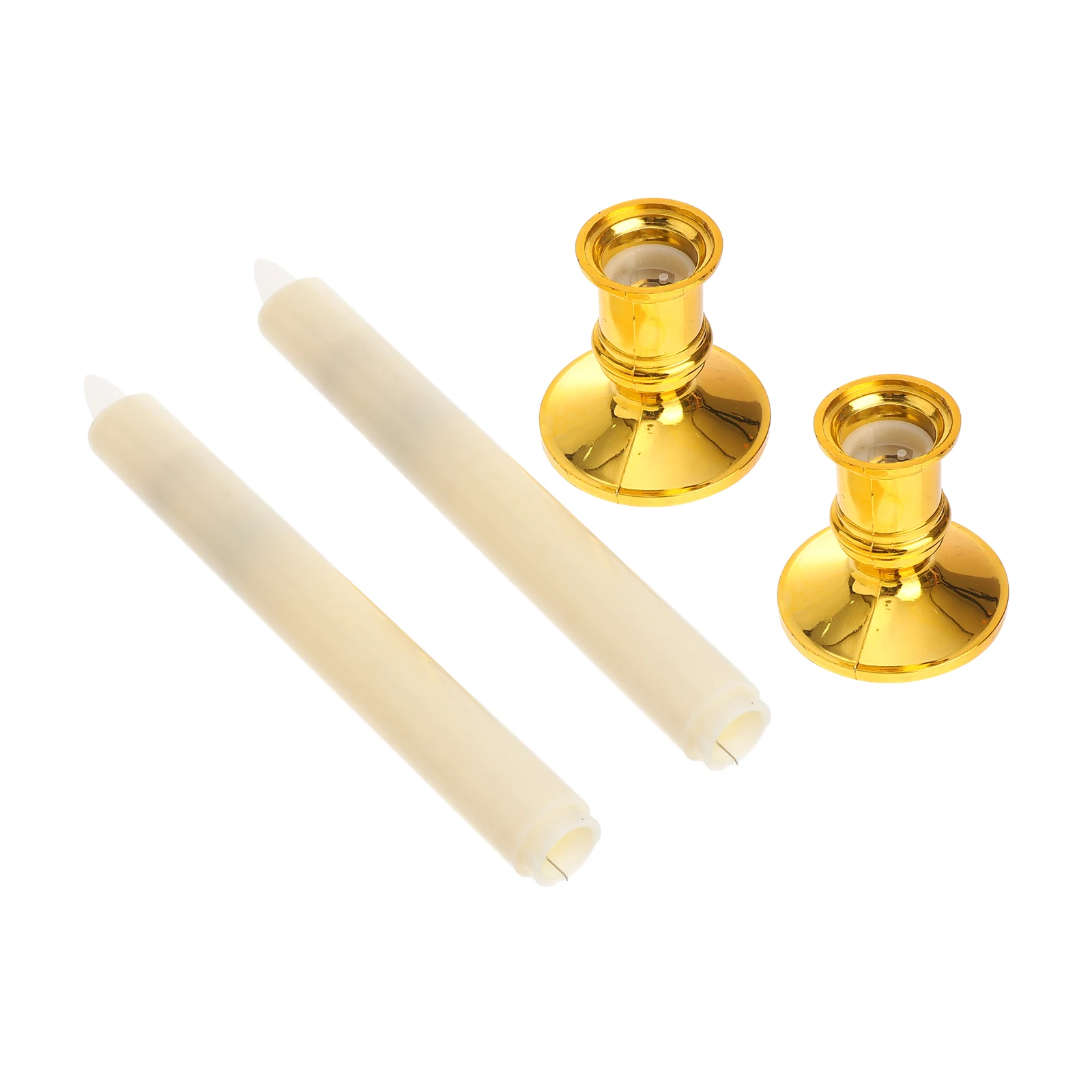 

2pcs Led Electronic Flameless Light Smokeless Long Lasting 20000H Reusable Eco Friendly Swing Flickering Light 10
