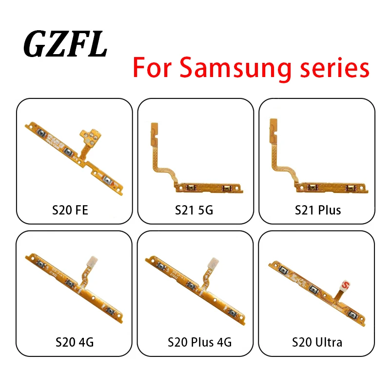 

Power Button Switch Volume Mute Button On / Off Flex Cable For Samsung Galaxy S20FE S20 S21 S20Plus 4G 5G S21Plus S21Ultra