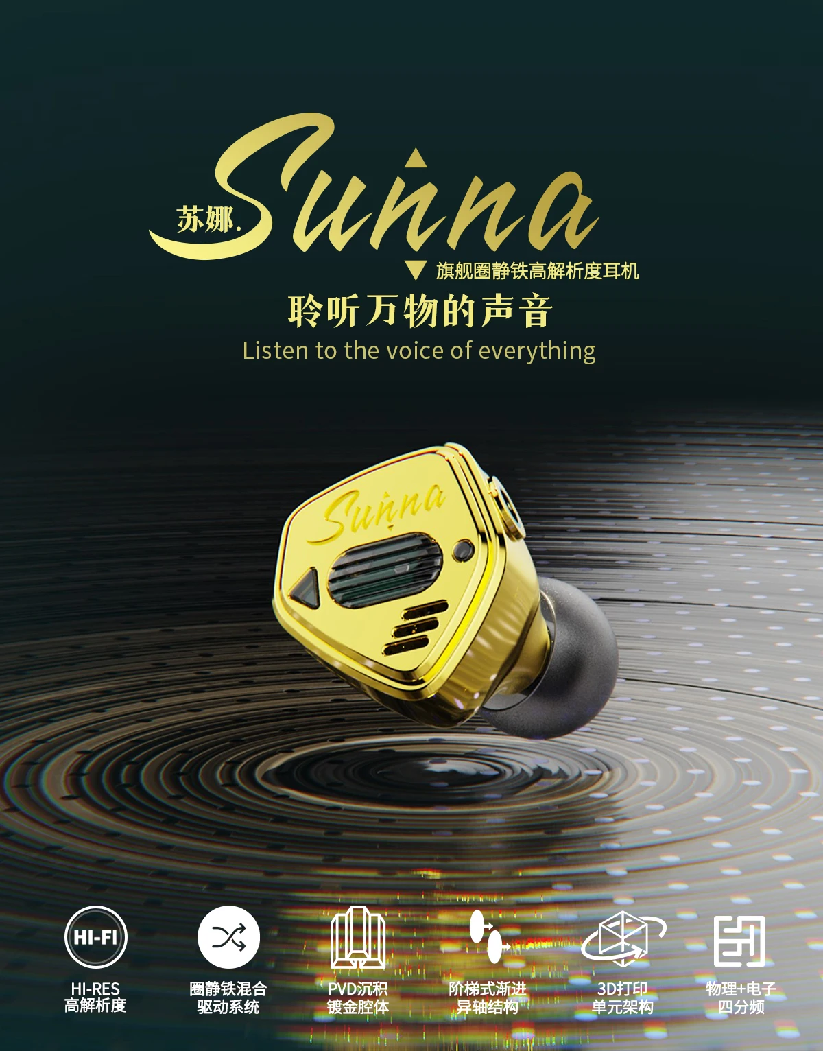 

DEBAUCHE BACCHUS SUNNA 1DD+4BA+2EST Hifi Music Monitor Studio DJ Audiophile Stereo Bass In-ear Headphone Earphones