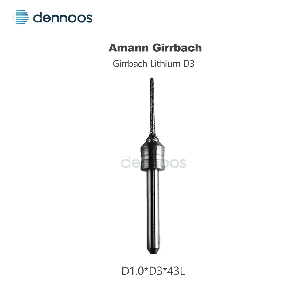 Amann Girrbach Dentalfräser D3 Schaft 47mm Länge für PMMA/Lithiumdisilikat/Metall Dental-Labor Fräswerkzeug Fresa – Detail 9