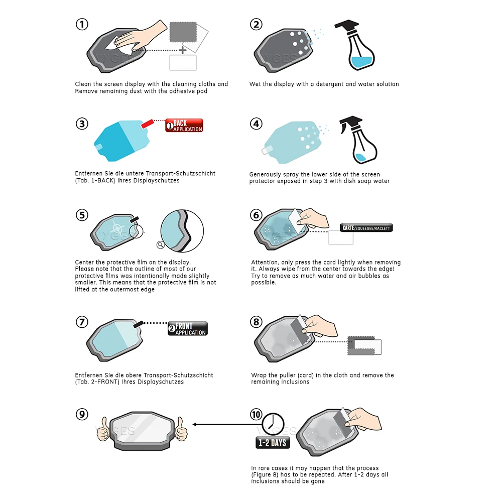 Motorrad TFT Display Schutz Film Screen Protector Instrument Film Für BMW S1000XR S1000R M1000XR M1000RR M1000R S1000RR