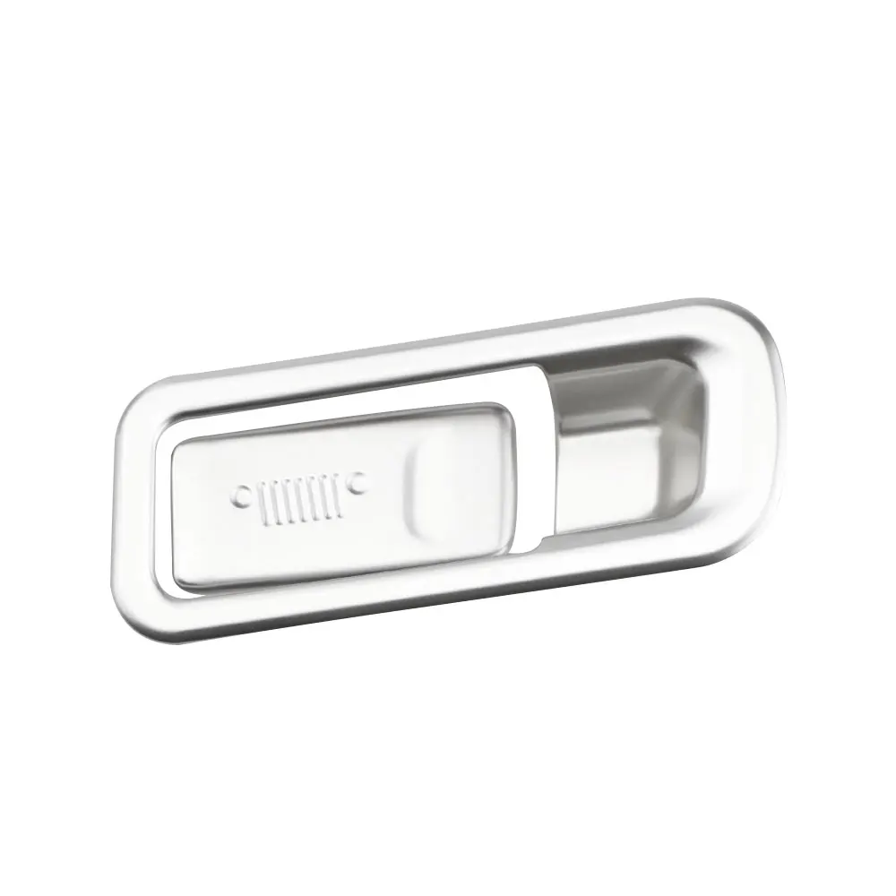 ABS Silver Car Storage Box Handle Trim for Jeep Renegade 2015 2016 2017 2018 2019- 2023 LHD Glove Box Protect Cover Sticker view 4