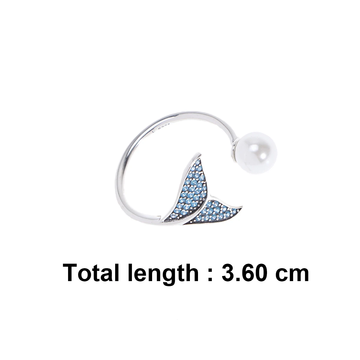 

1pc Mermaid Bubble Sterling Silver Adjustable Ring For Women Party Prom Gift Jewelry Delicate Chic Accessorywomen