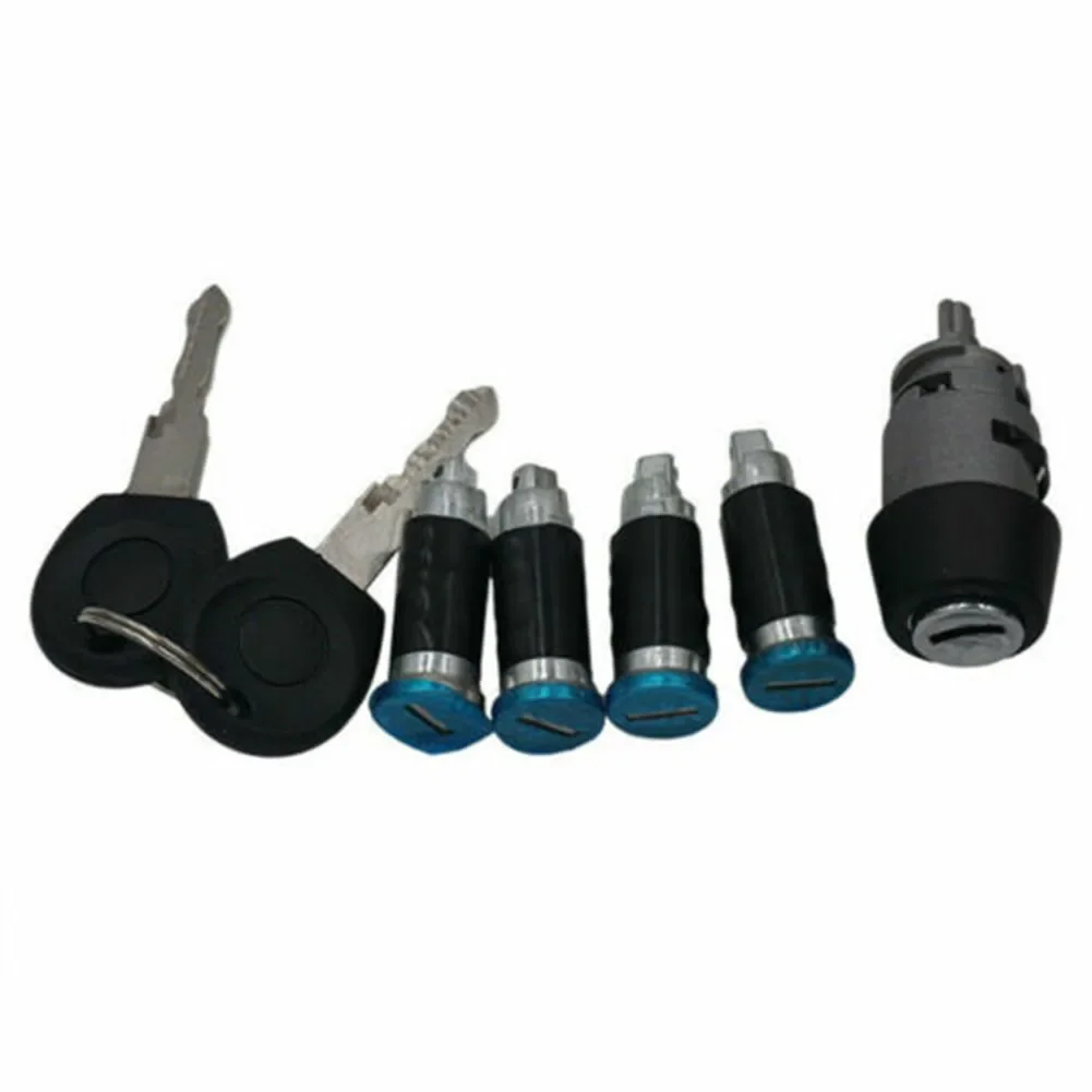 Car Accessories Ignition Lock Kit 701837205 Zinc Alloy 1set 2 Keys Door Lock Cylinder Set Exterior Components Ignition Switch