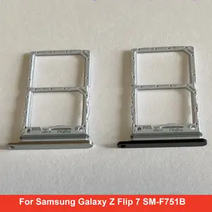Bilashmart Dual SIM Card Tray Samsung Galaxy Z Flip 7 SM F751B Card Tray Replacement Part