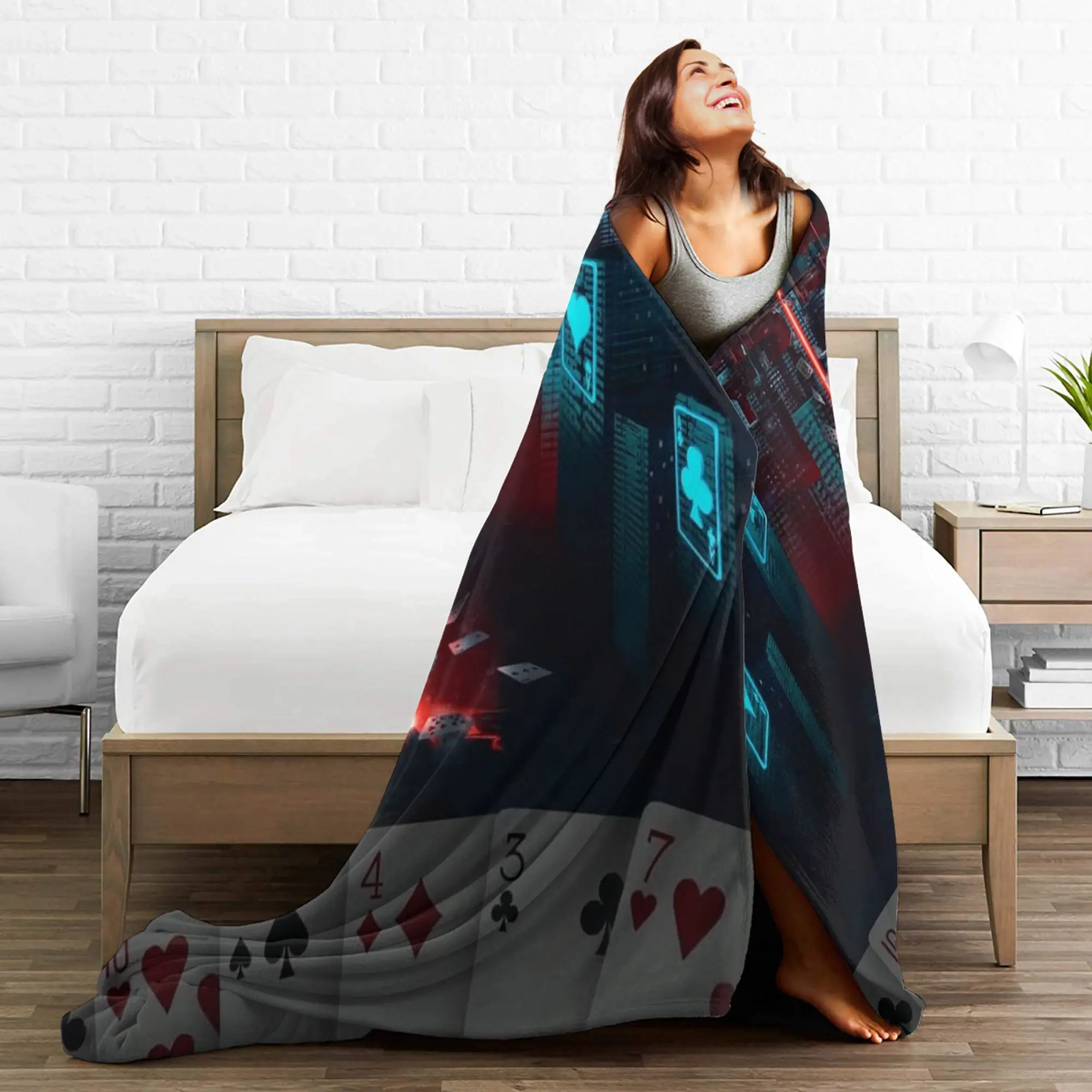 Alices in Borderlandss سوبر بطانية دافئة الطفل أفخم رمي بطانية مضحك غرفة نوم الفانيلا المفرش أريكة غطاء سرير