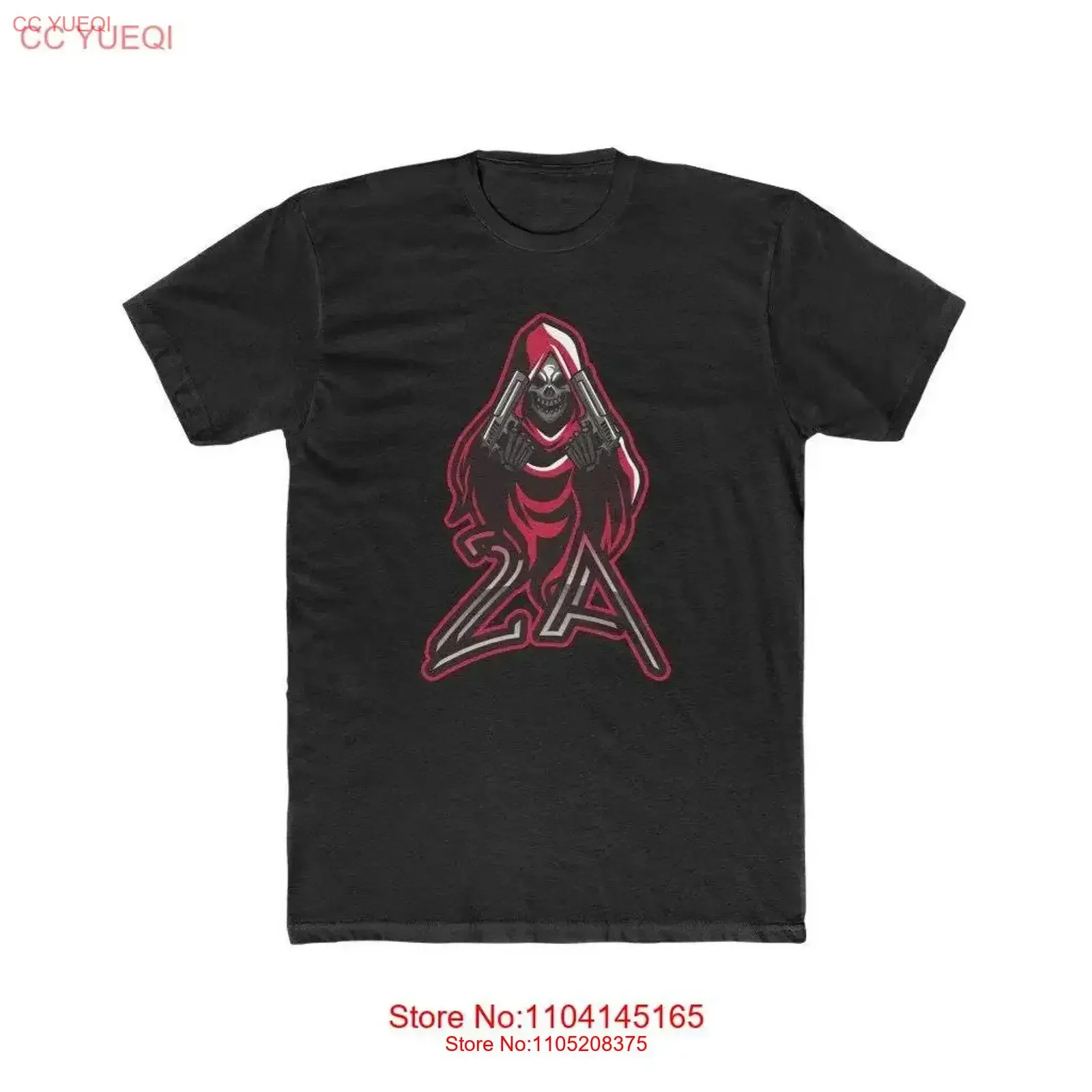 

Grim Reaper T Shirt 2nd Amendment Men's Death vintage Washed Stretched Stylish Unisex Soft Slightly Versatile Comfortable