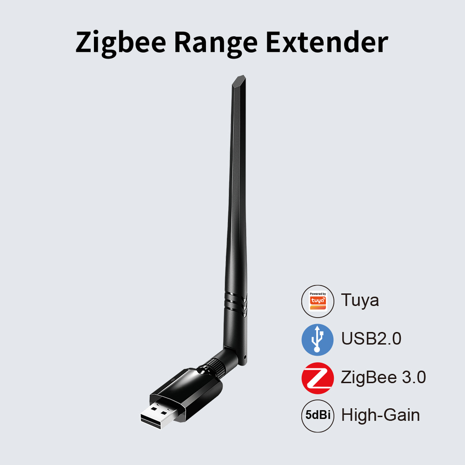  Zigbee Range Extender tuya zigbee usb high-gain gateway Extend the Zigbee cover range  detachable antennato for Smart Life app 