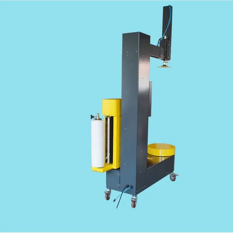 Hot-selling Small Automatic Palletless Packaging Machine for Airport Luggage and Cardboard Boxes Pre-stretch Packaging.