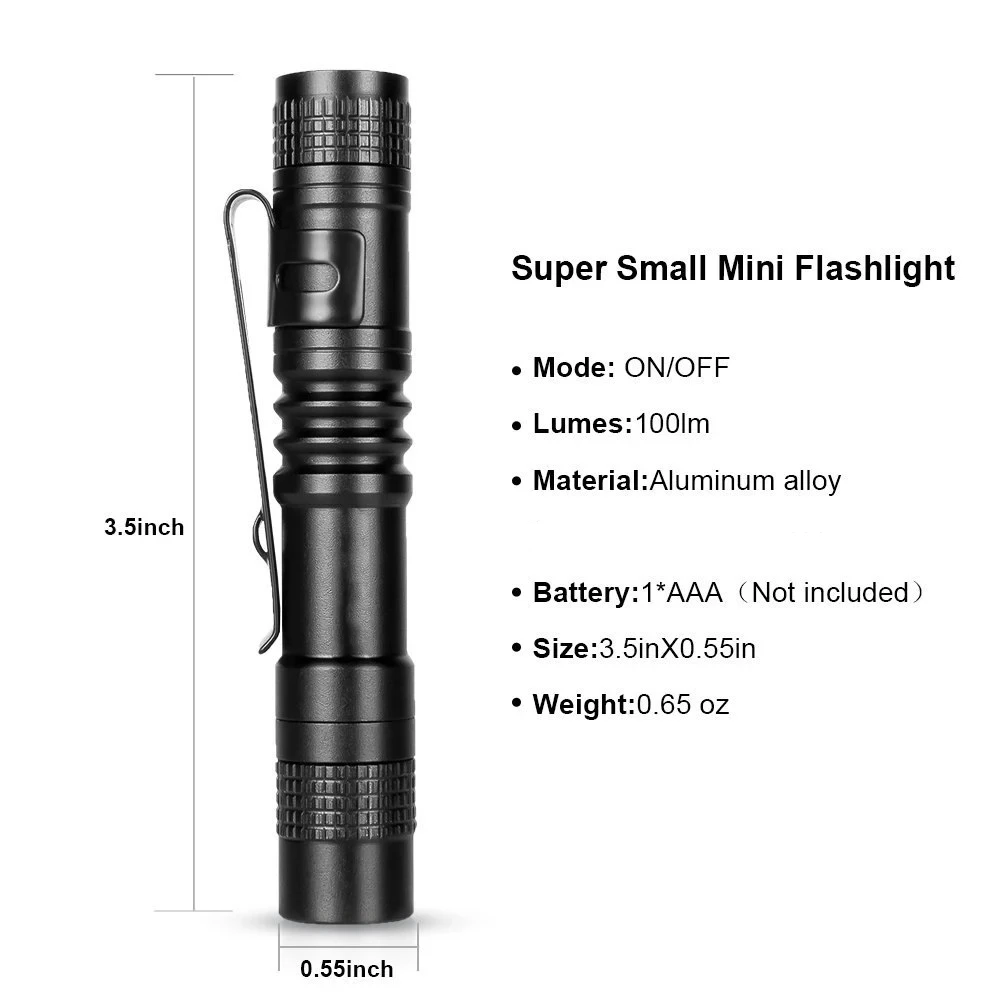 Pen Light Mini Portable LED Flashlight 1000 lumens 1 Switch Mode led flashlight For the dentist and for Camping Hiking Out