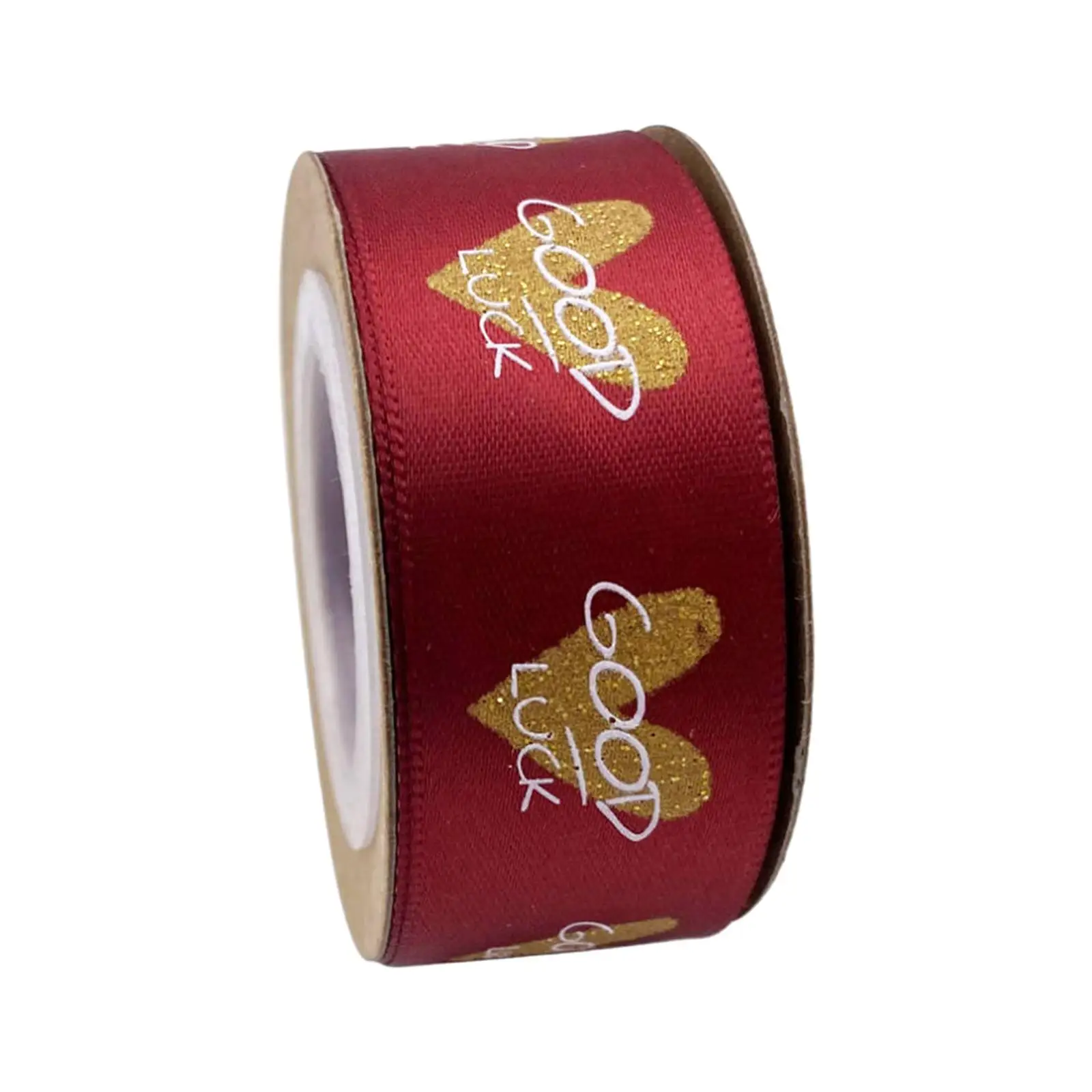 Heart Ribbon Love Valentine's Day Ribbon Polyester Printed for DIY Gift Wrapping Balloon Decoration Fresh Flower Wrapping Cake