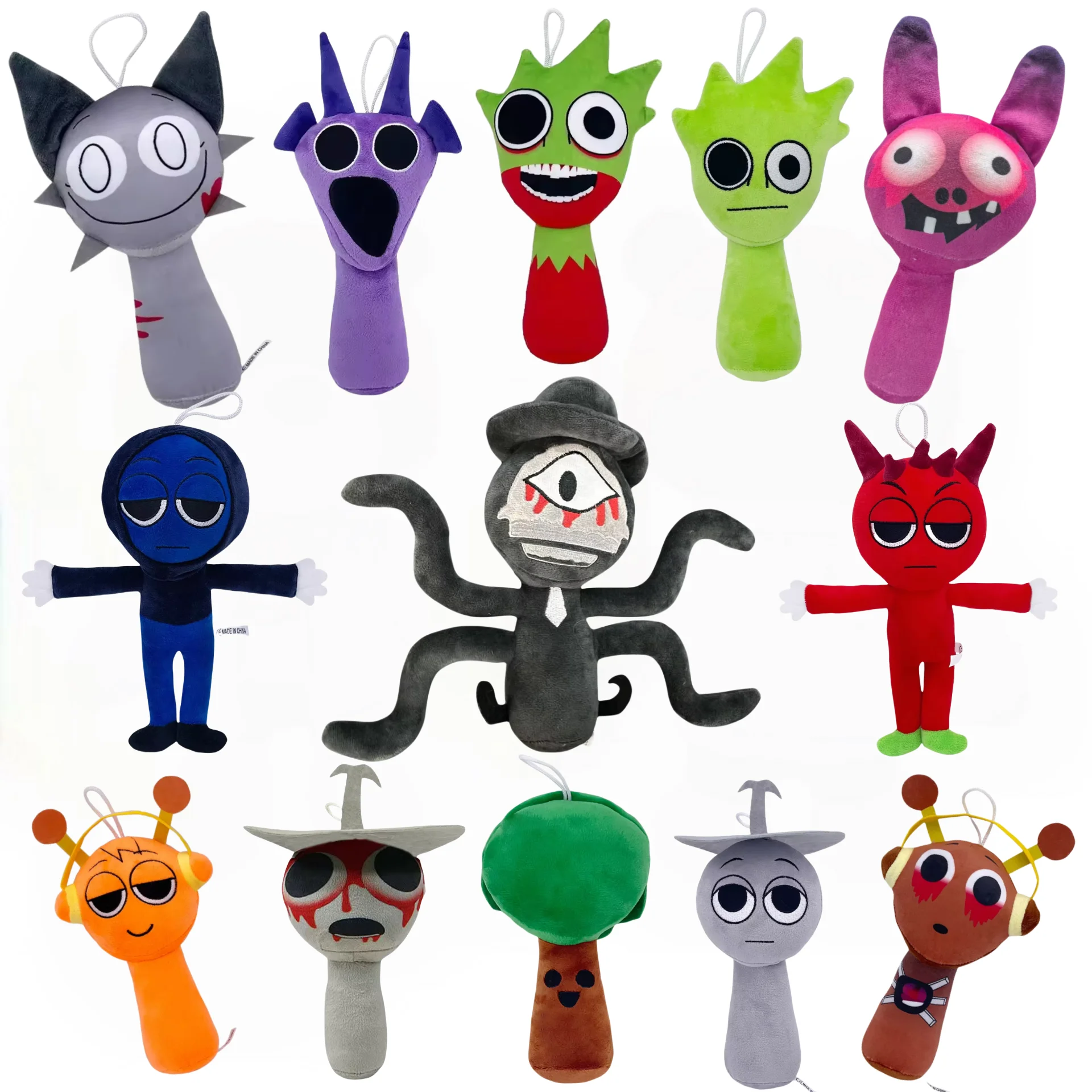 2025 nuevo juego de terror, almohada de peluche suave de dibujos animados, adorno para muñecas de chico, juguetes de peluche, regalo personalizado de Navidad