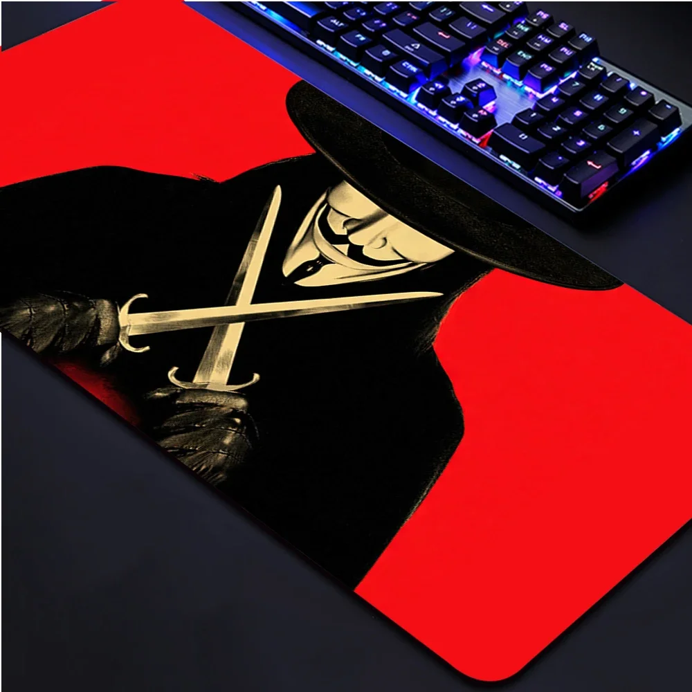 Big Promotion V for Vendetta Rubber Super Large PC Mousepad Gamer Gaming Mouse Pads XL Desk Keyboard Mat for Computer Laptop Mat