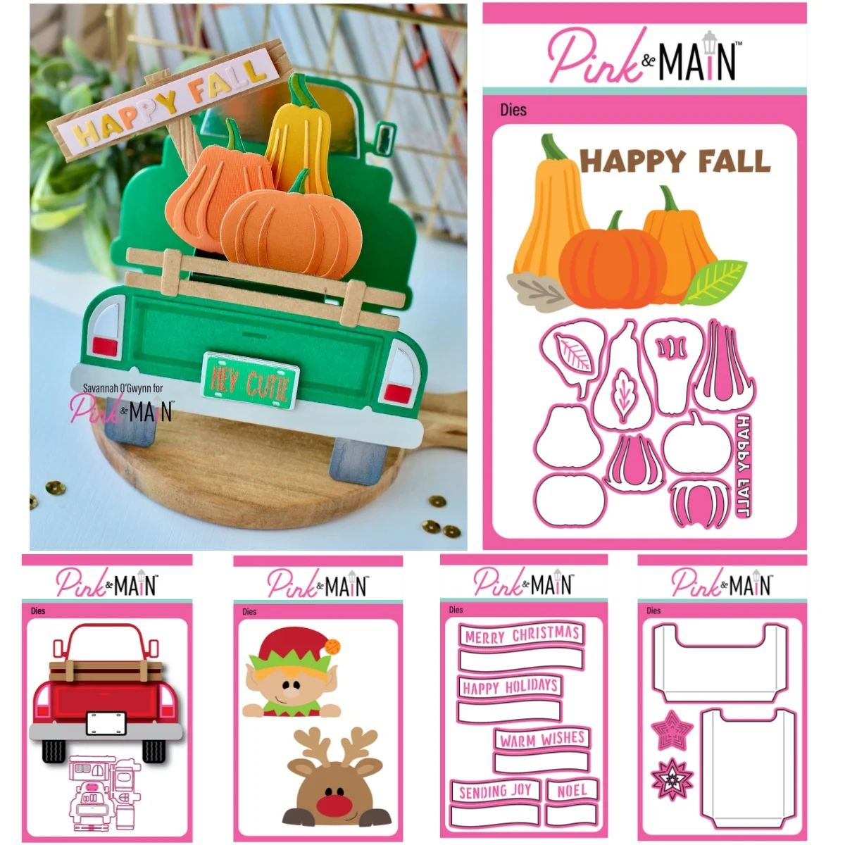 2025 سقوط اليقطين الغزلان قزم شاحنة منبثقة قطع معدنية يموت DIY بها بنفسك صنع بطاقة سجل القصاصات تنقش قالب الحرفية الديكور