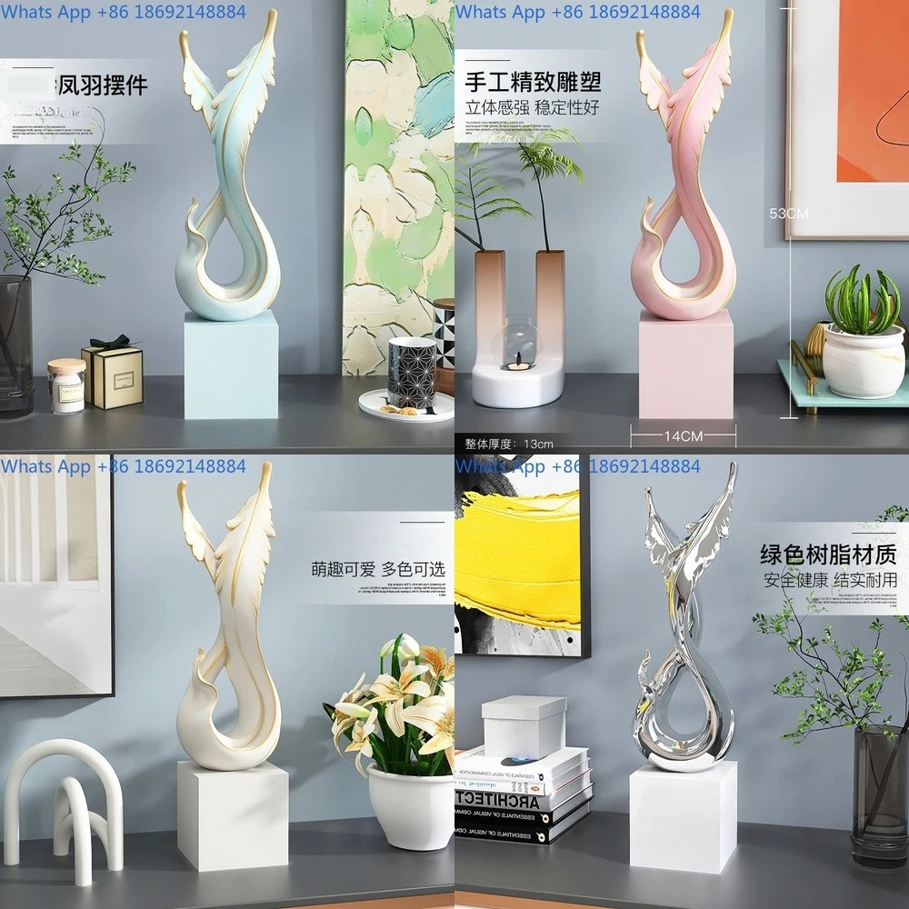 

Luxury Decorative Art Pieces for Living Room TV Cabinet Bar Console Hallway Home Decoration Nordic Style