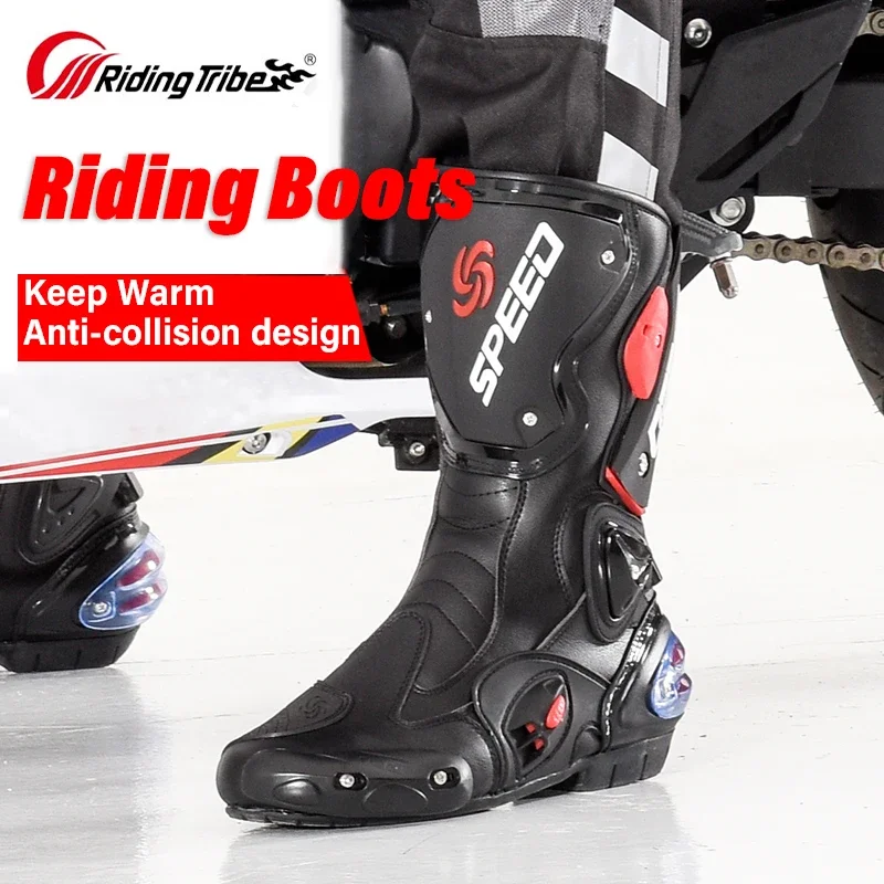 PRO-BIKER Motorcycle Boots Protective Motocross Racing Speed