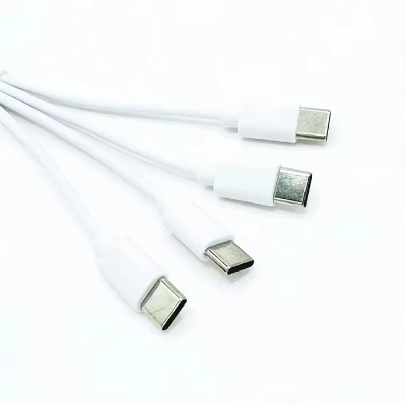 

PVC Battery One-drag Four Charging Cable USB To 4 Types-c12cm20CM Fast Charging Cable Short Data Cable
