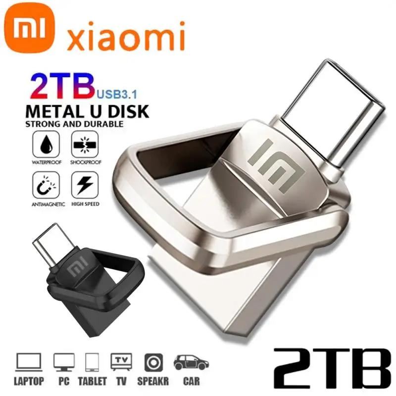 Xiaomi USB Flash Drive 2TB OTG Metal USB 3.1 Pen Drive 1TB 512GB 256gb 128gb High Speed Pendrive Mini Flash Drive Memory USB