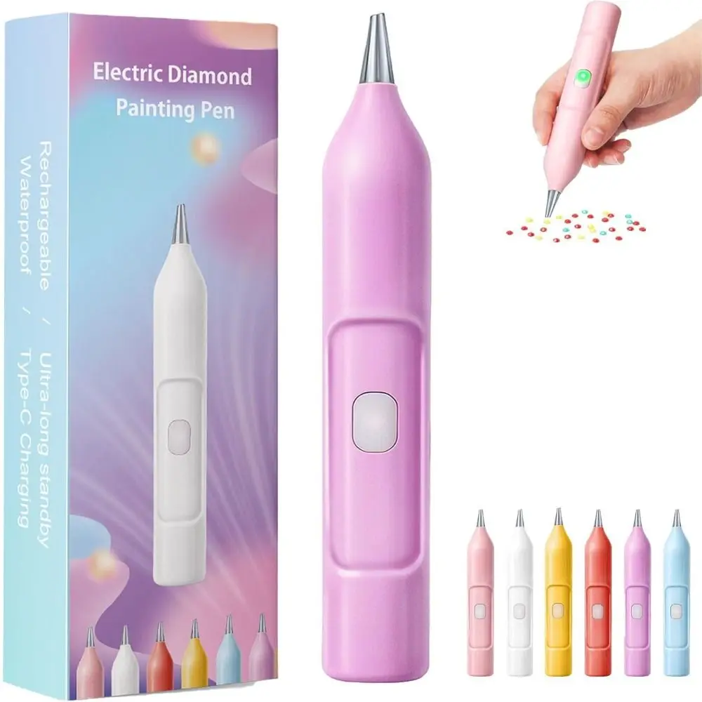 

Rechargeable Electric Diamond Painting Pen Ipx5 Waterproof Easy to Clean Painter Vacuum Diamond Art Pen Rhinestone Art Pen