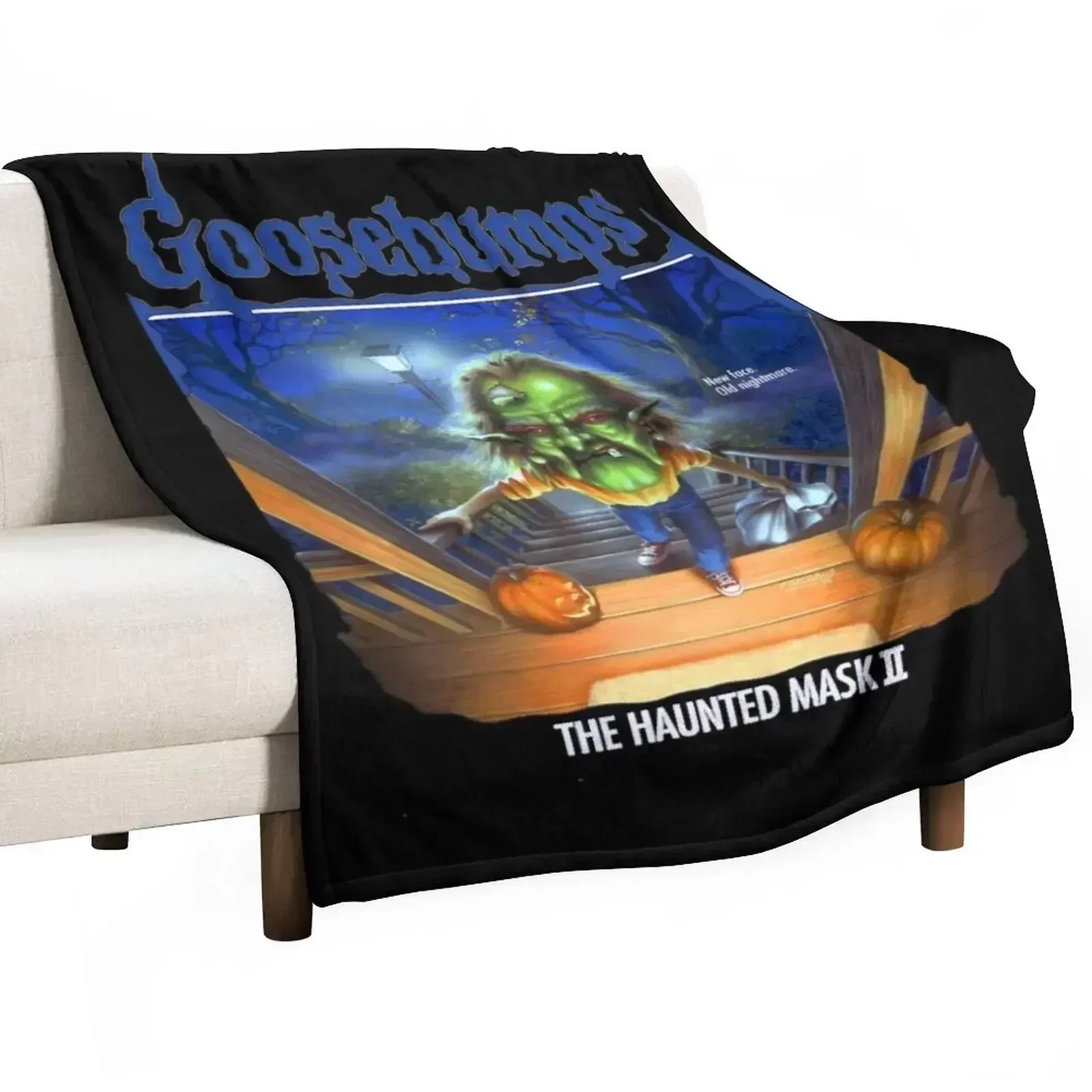 

Day Goosebumps Mask Just A Girl Throw Blanket Fashion Sofas Extra Large Throw Comforter Furrys Blankets