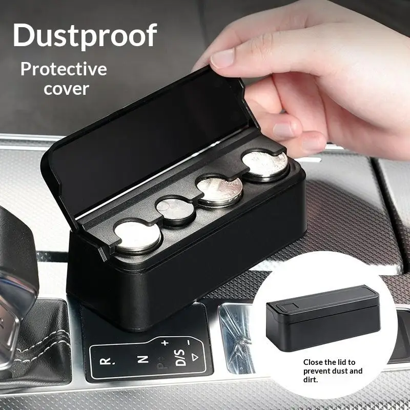 Portable Car Coin Storage Box for Easy Access to Change on the Go