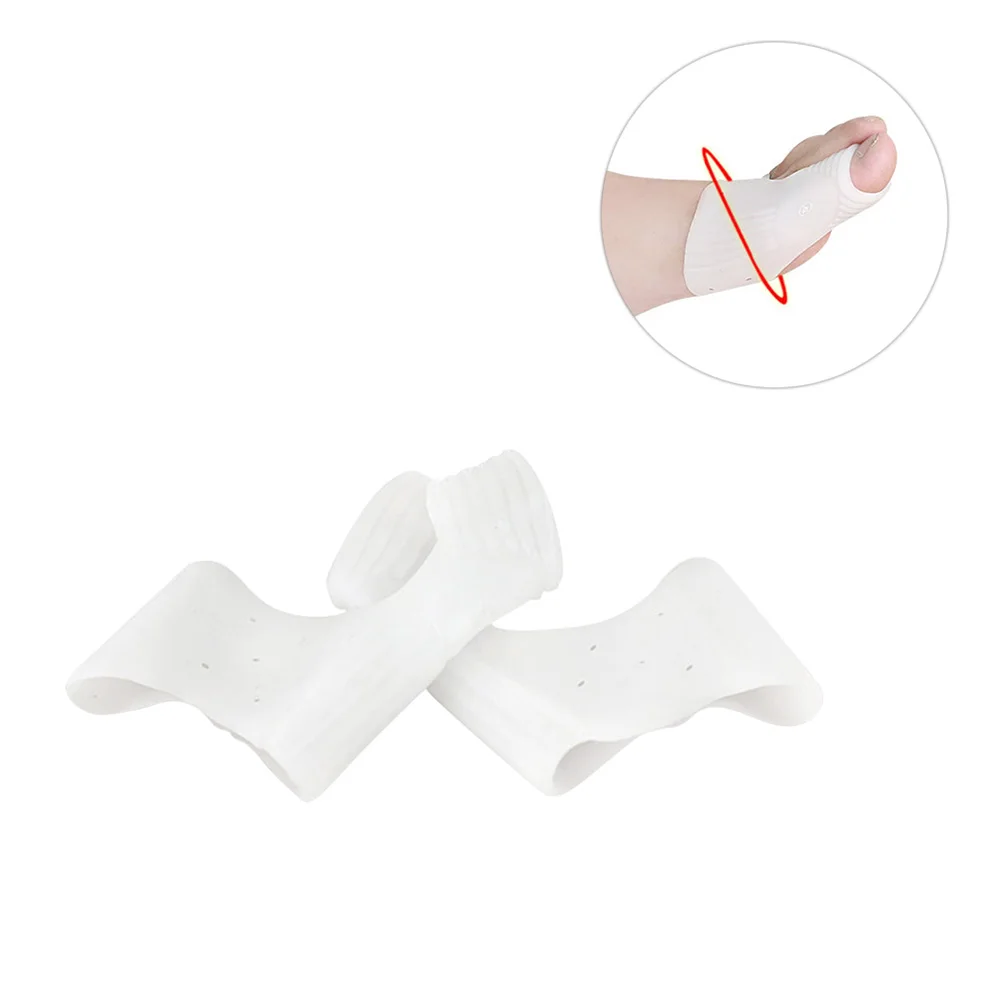 

2 Pairs Corrector Silicone Separators Toe Separators for Bunions Hammer Toes Foot Care Tools Reusable SEBS Material