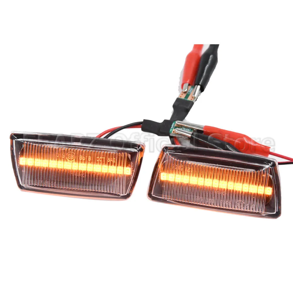 2pcs Dynamic LED Car Side Marker Repeater Signal Lights For Opel Adam Astra H GTC VXR Corsa D For Holden Barina Opel Astra H