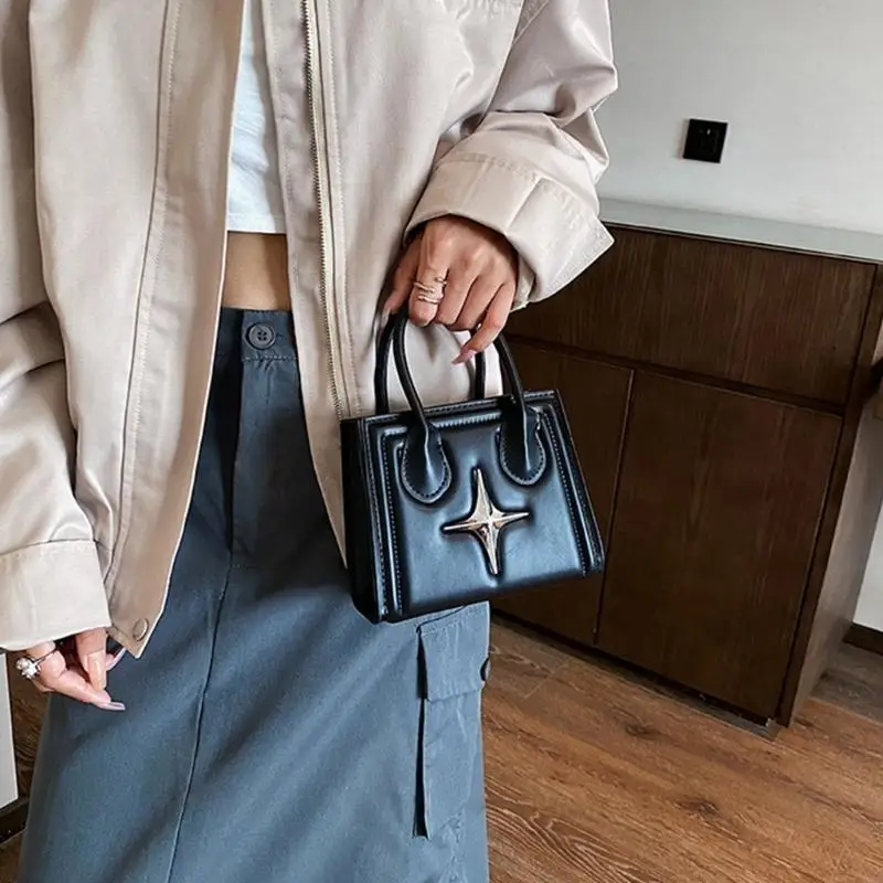 

PU Tote Bag Crossbody Bag Handbag Mini Square Bag Shoulder Bag for Girl Women Versatile Lady Purse Travel Bag Trendy Bag 20CA