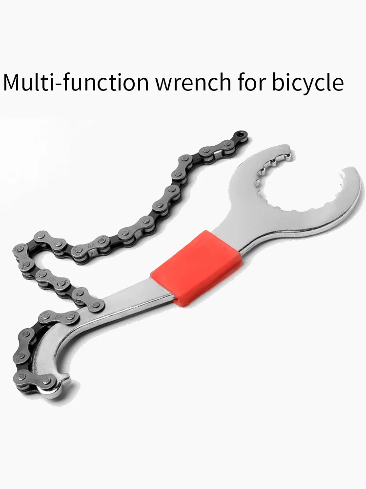 AliExpress NONE High Strength Steel Bicycle Chain Spanner Tool Whip Bottom Bracket Repair Flywheel Removing Tail Hook Wrench Maintenance Tools
