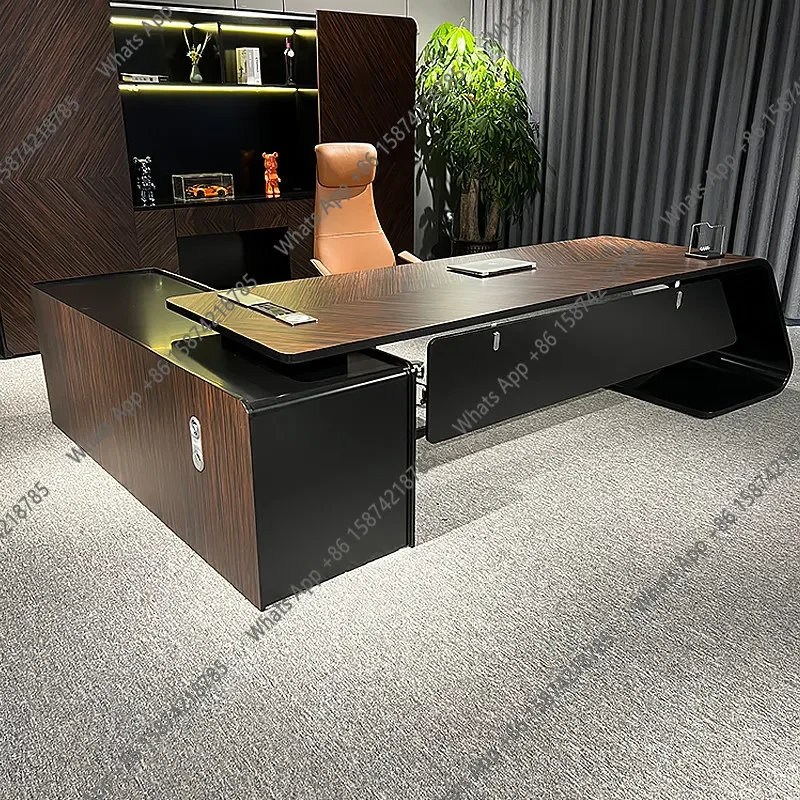 C Boss President's Desk Simple Modern High-end Fashion Class Manager's Desk Office Atmosphere Single Desk