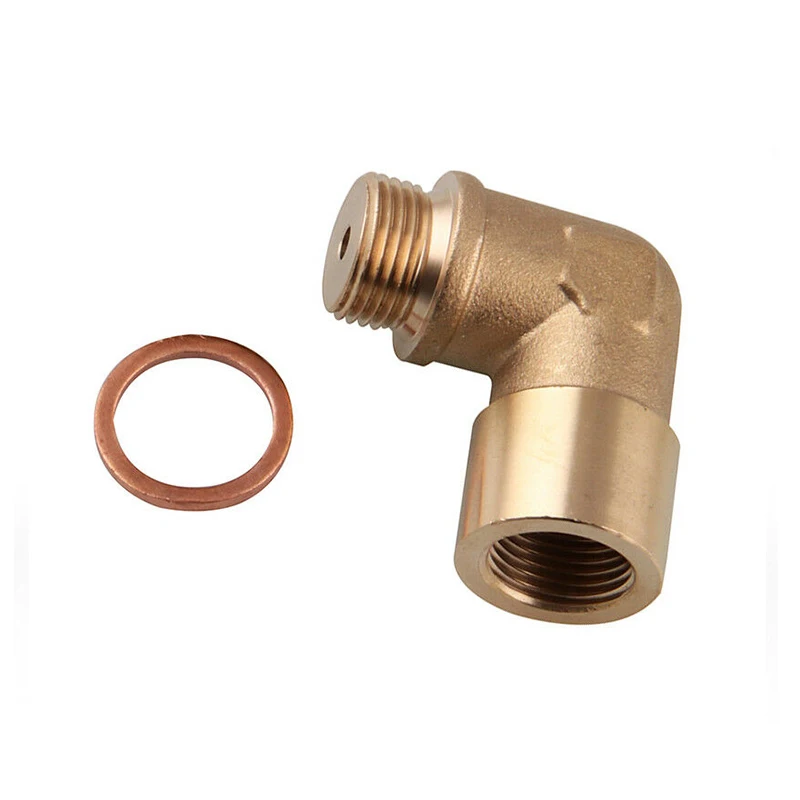 Copper Oxygen Sensor 90-Degree Connector Automotive Extension Contraction Part Durable Automotive Accessory for Vehicle Parts