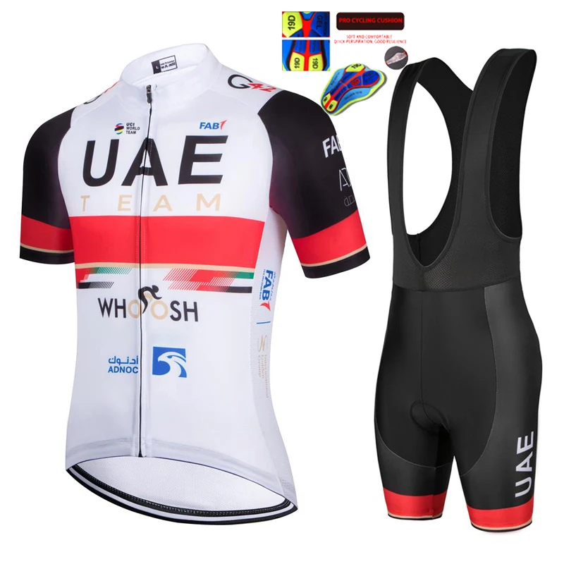 

Комплект велосипедного трикотажа UAE Team MTB с короткими рукавами 2022, комплект Maillot Ciclismo, мужская летняя дышащая одежда для велоспорта, быстросохнущая